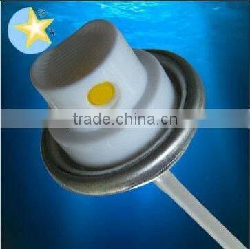 Oil based body spray aerosol valves