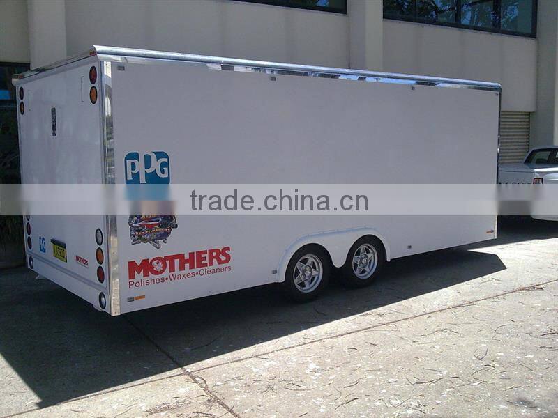2015 hot-sale 2axles refrigerated van semi trailer/3 axles refrigerator freezer truck
