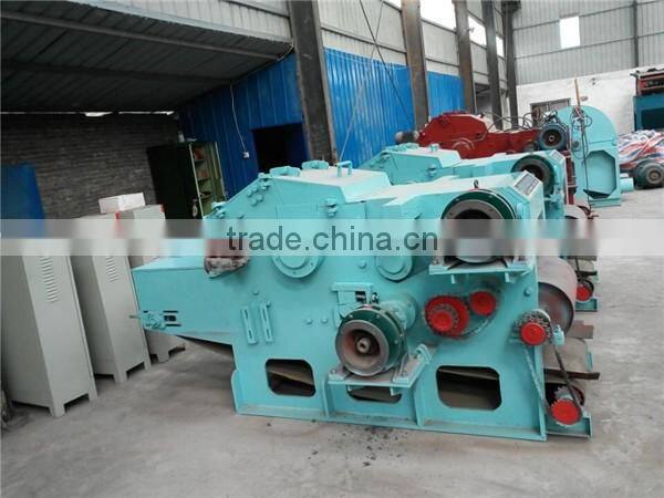 Industrial wood chipping machine drum type wood chipper for sale