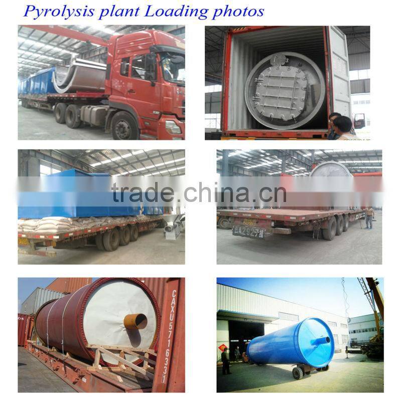 DAYI New Design waste tire, rubber, plastic old waste tire pyrolysis equipment with CE,ISO,BV,TUV low invest High profitable