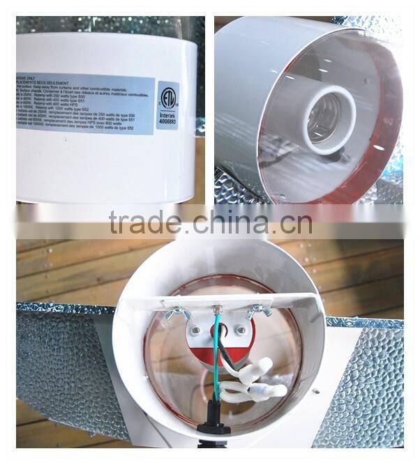 6'' hydroponics indoor greenhouse grow light reflector/cool tube hood reflector /combine all advantages