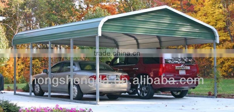 Waterproof steel structure carport / garage / car shelter manufacturer