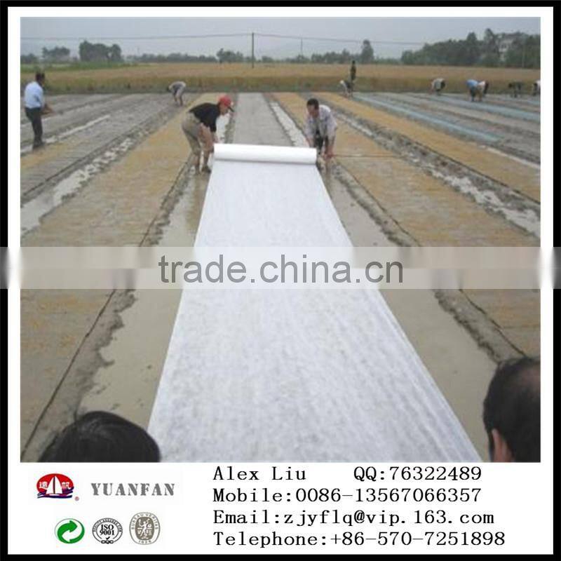 Dark Green nonwoven fabrics used for agricultural mulch