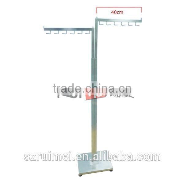 Metal Display Standing 2 Way Clothing Rack