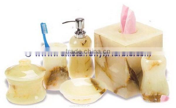 Luxury colorful Free Sample for Natural ONYX BATHROOM ACCESSORIES COLLECTION