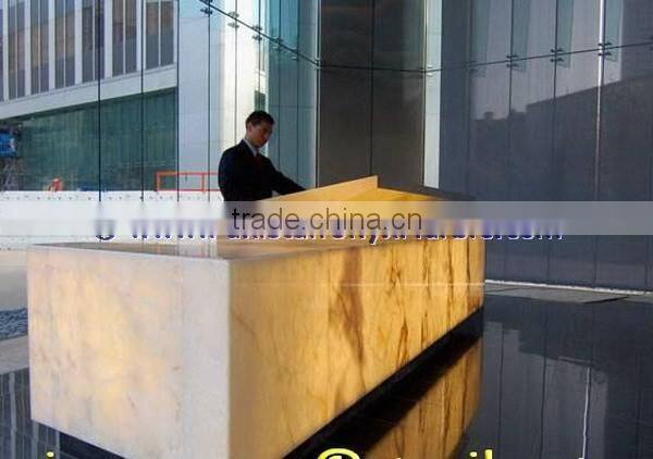 RESONABLE BACKLIT ONYX COUNTERTOPS FOR BAR RECEPTIONS