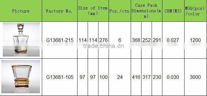 crystal whisky wine decanter set