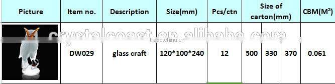 murano glass figurine christmas decoration owl; white hand blown owl christmas ornaments; murano glass owl statues