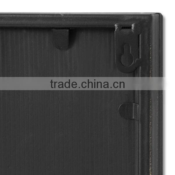 Tall rectangular iron garden mirror