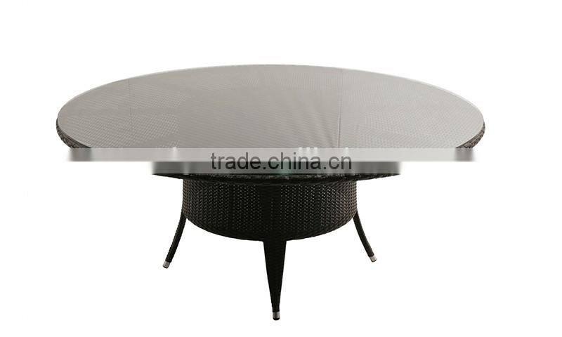 2017 Trade Assurance New Products Laguna Outdoor Poly Rattan resin wicker garden round table furniture