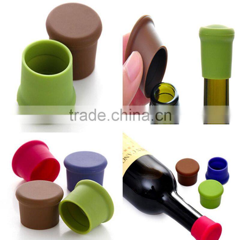 Reusable glass bottle with silicone stopper
