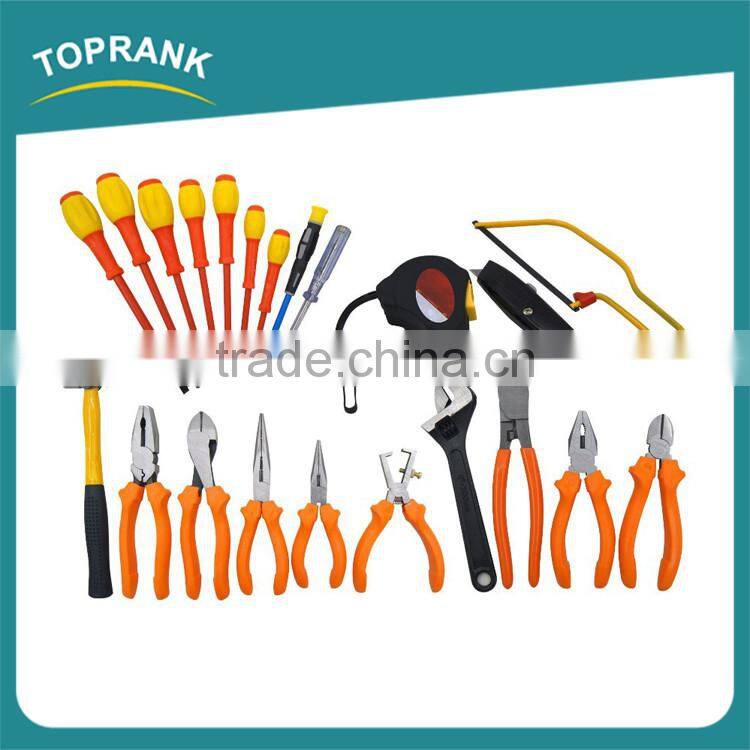 TOPRANK 23pcs hand tool backpack packing all hand tool set in one packbag