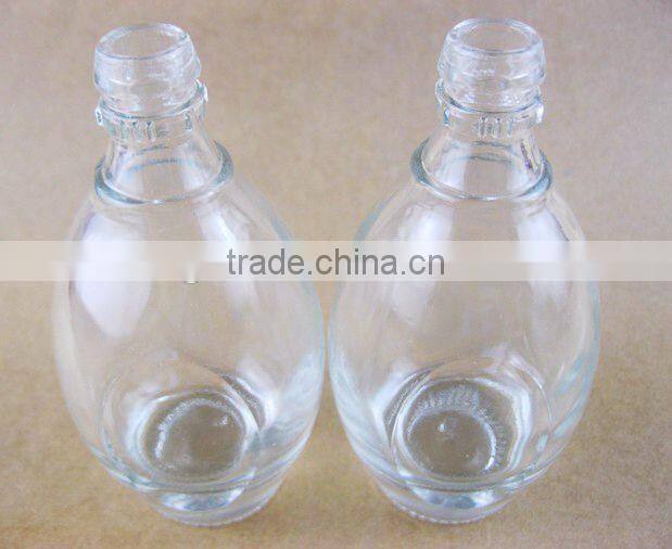 small glass wine bottle / glassware