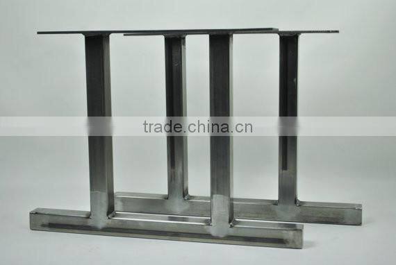 16 inch outdoor garden table leg metal iron double T shape bench leg