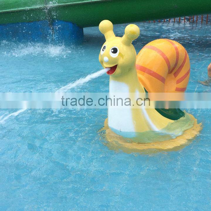 Fiberglass conch sculpture for water playground park