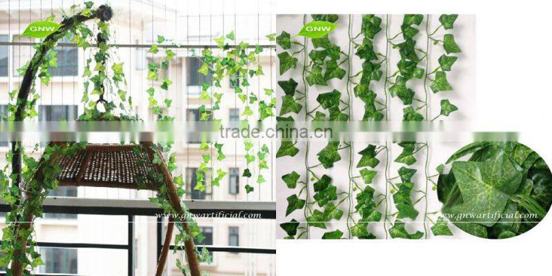 GNW FLV018 Hanging Wall Decoration Green Fabric Artificial Ivy Leaves Vines Wedding Decoration