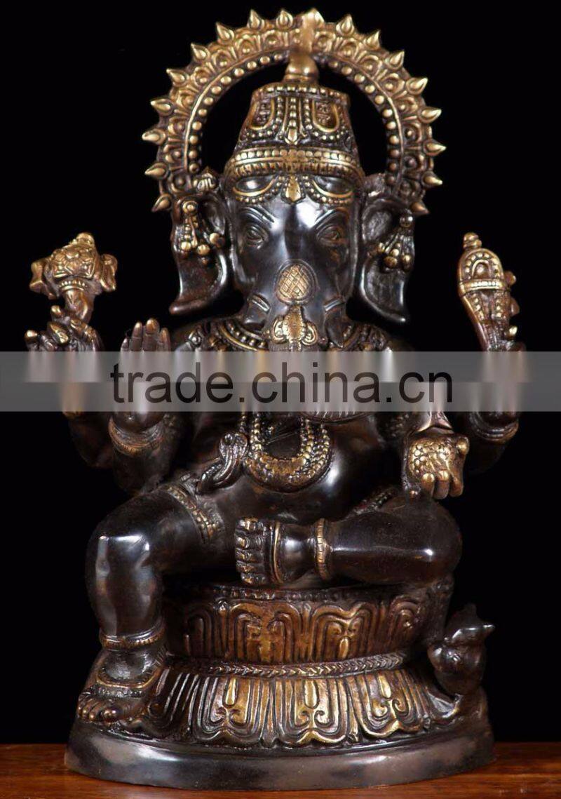 wholesale buddhist altar table metal craft ganesh statues for sale