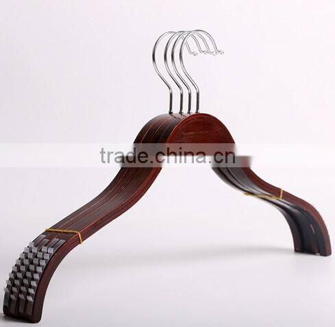 Coffee color plywood racks can be customized LOGO