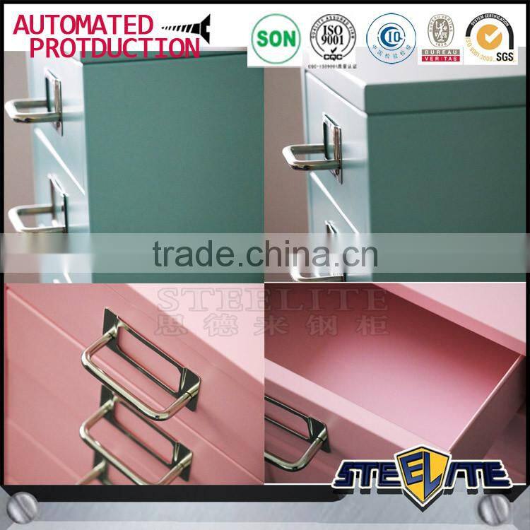 Steel file cabinet 5 drawer cabinet on the table