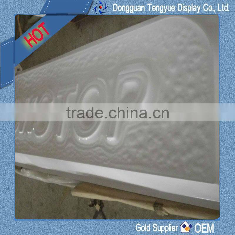 large vacuum forming advertising board