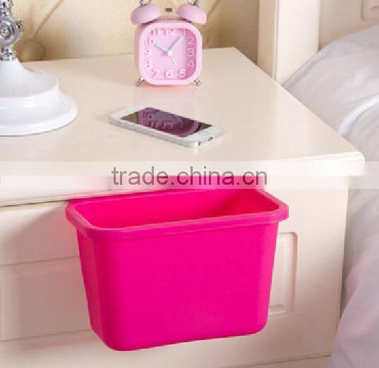 Plastic wall portable storage box/mini trash can