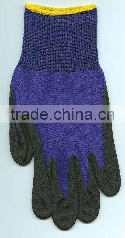 foam nitrile coated glove