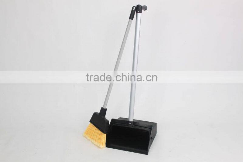 Ergonomic long handle plastic dustpan