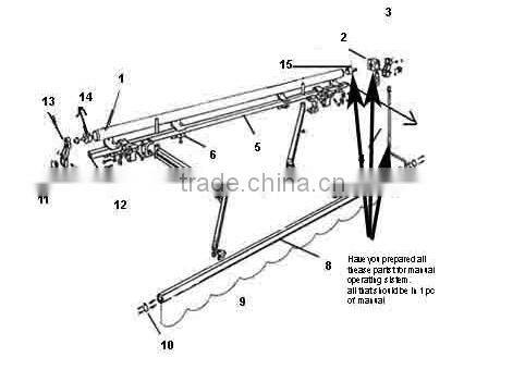 2014 Hot sale easy cleaning electric awning windows(remote control)