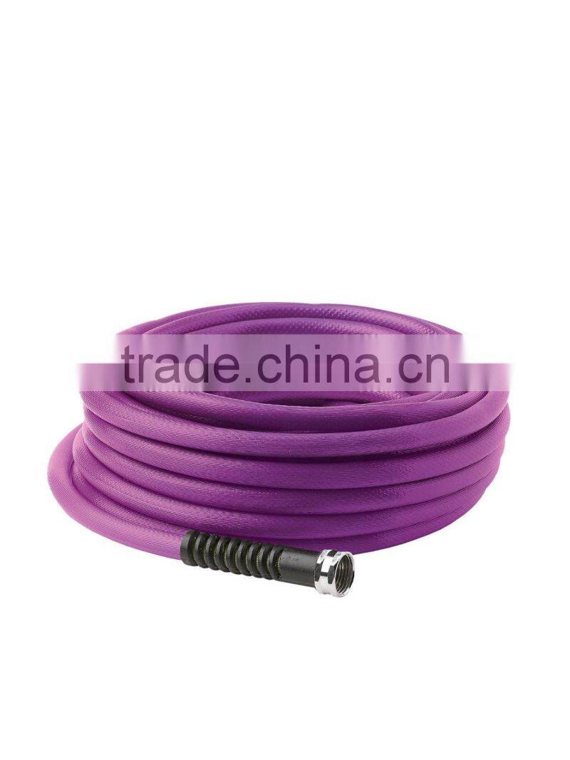 cold resistance and non-smell braided pu tube 1/4"(10mm*6.3mm) purple coiled for industry for pu pipe