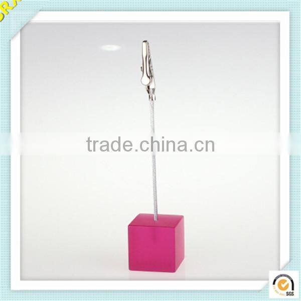 Alibaba new FASHION cube memo clip gift ,small plastic memo holder clip,OEM fashion plastic memo clips maker