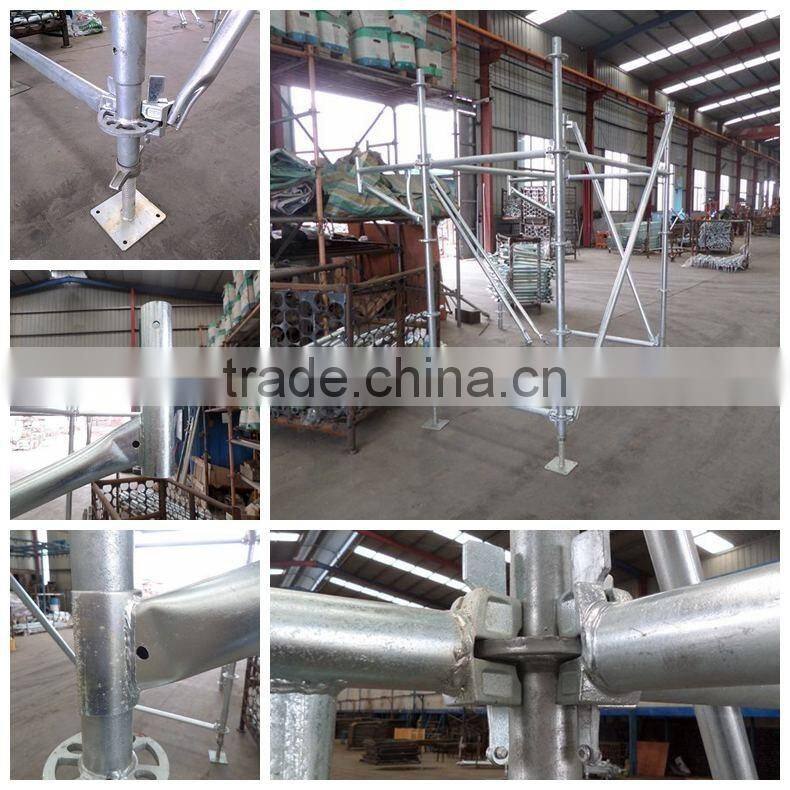 Q345 Steel Ringlock Scaffolding / ringlock standard for construction