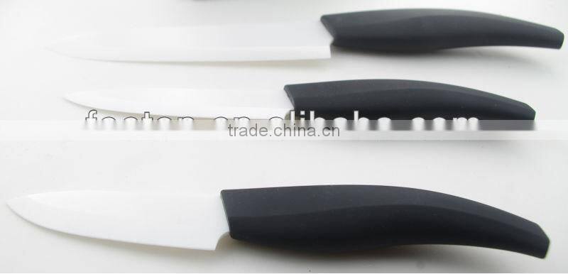 4pcs ceramic knife set with acrylic block