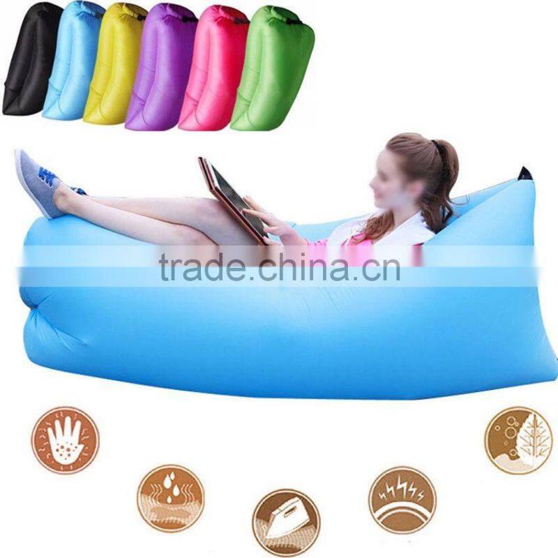 2016 Portable Sofa Lazy Sofa Fast Inflatable Air Sleeping Bag Camping Bed Beach