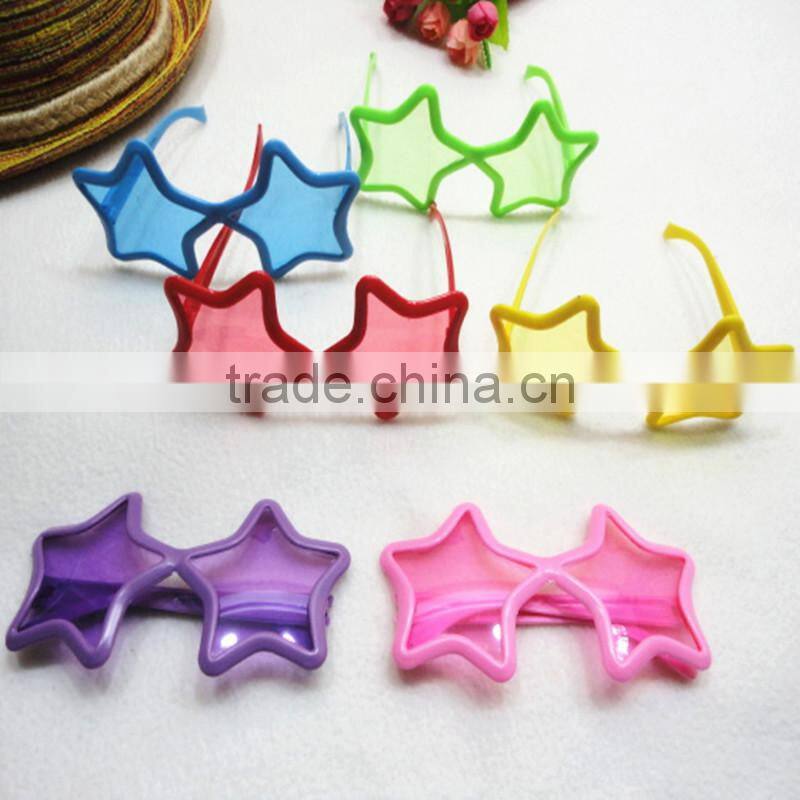 Colorful Kids Sunglasses Star Shaped Plastic Galsses Wholesale