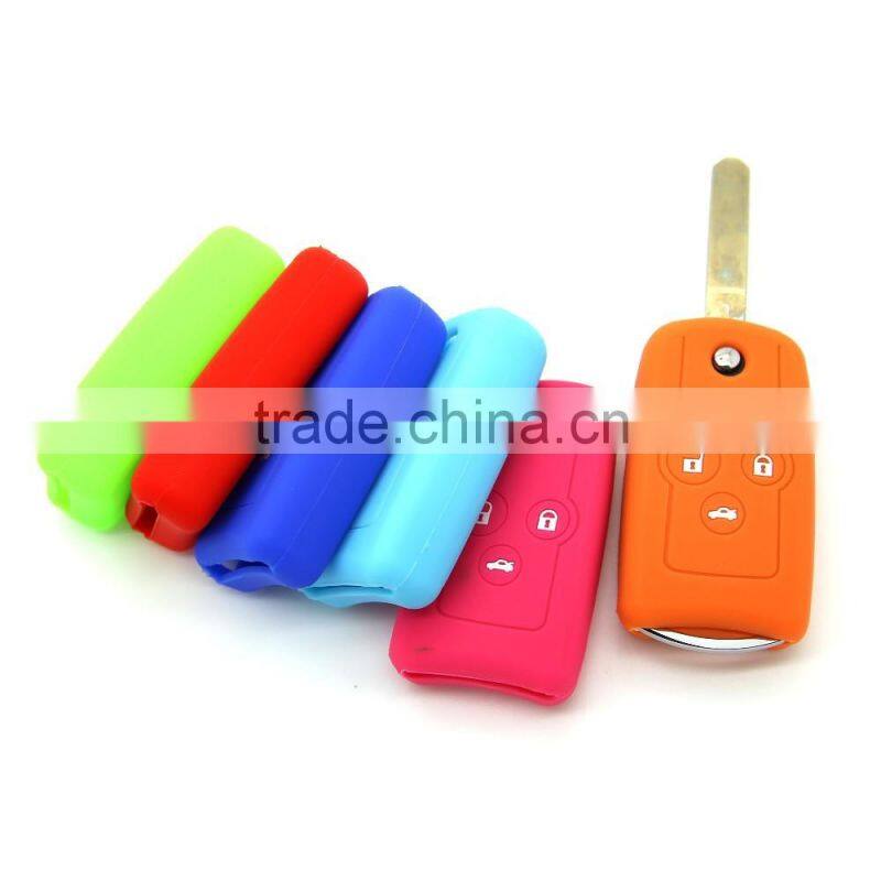 Fashion Silicone Remote Car Key Case Shell Flip Car Key Cover for Honda Civic Accord