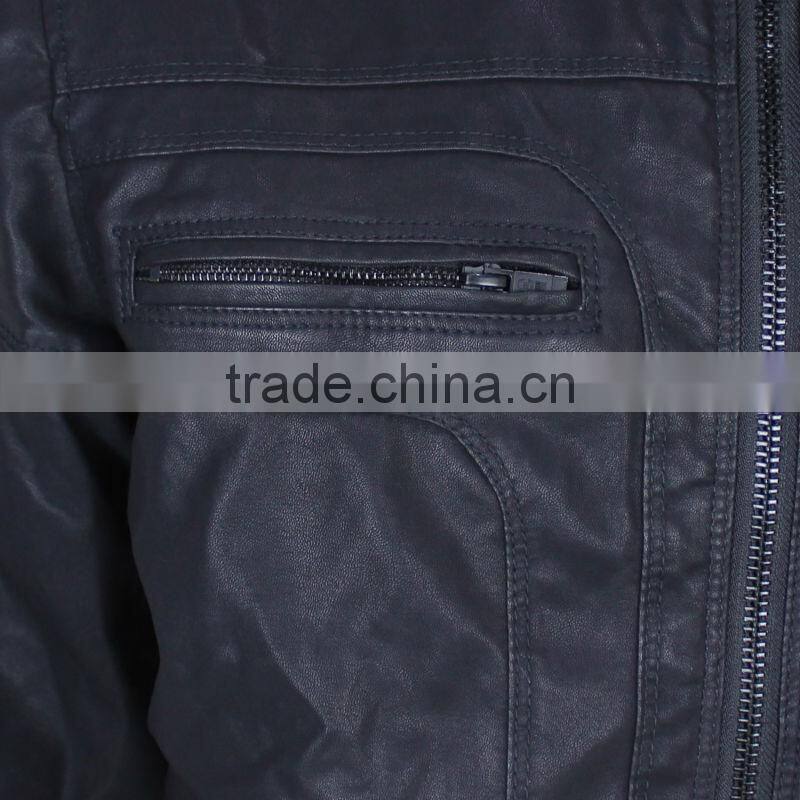 Wholesale Cheap Men's Fashion Leather Jacket