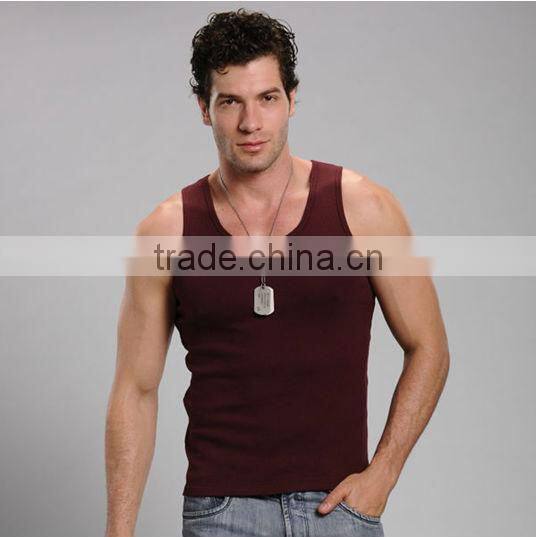 100% cotton sleeveless men's fashion vest