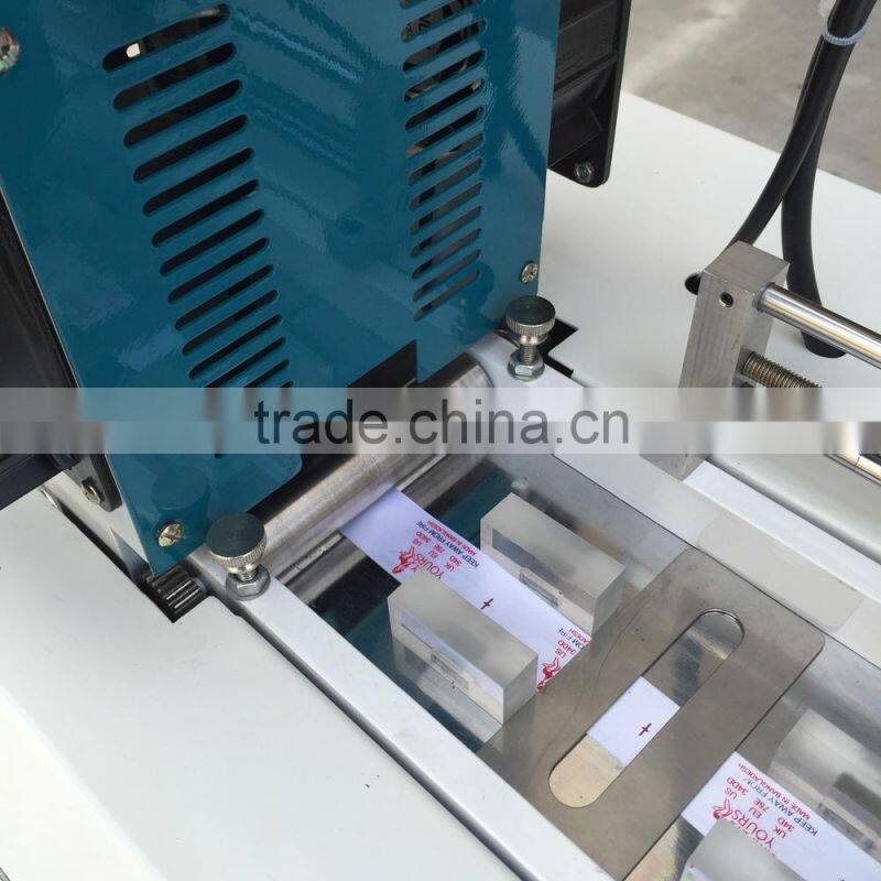aotomatic apparel main label woven label tag brand cutting machine
