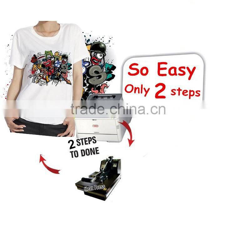 Self weeding light heat transfer paper for t-shirt