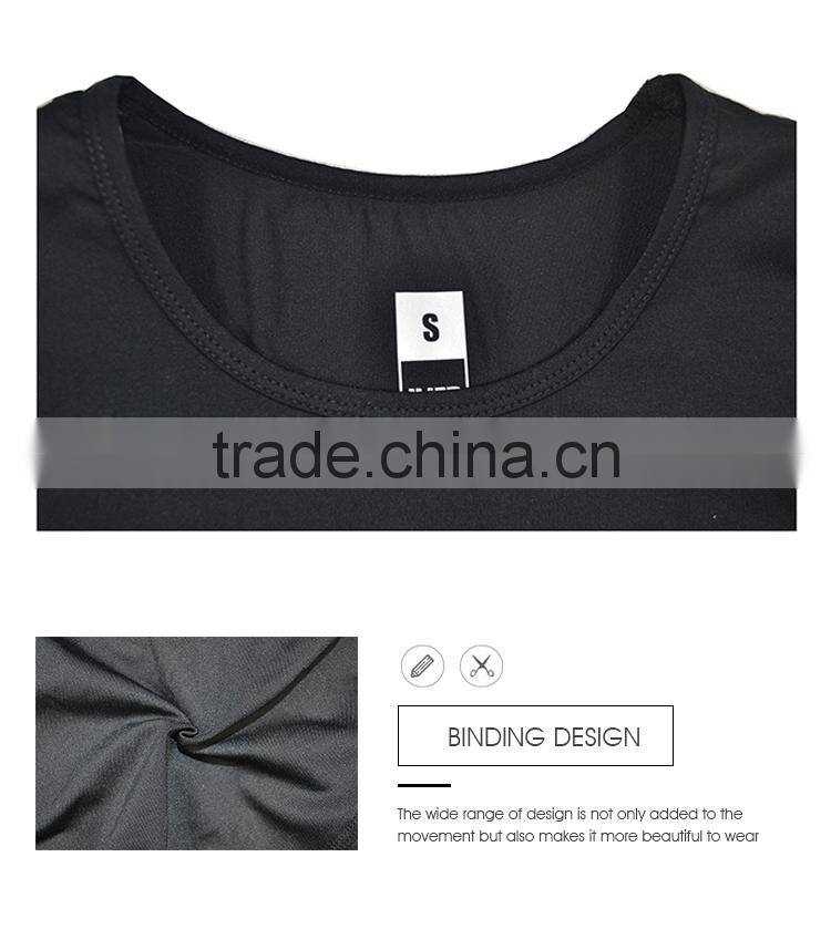 Women's sportwear breathable plain black sport tshirt yoga woman top blouses uniforms