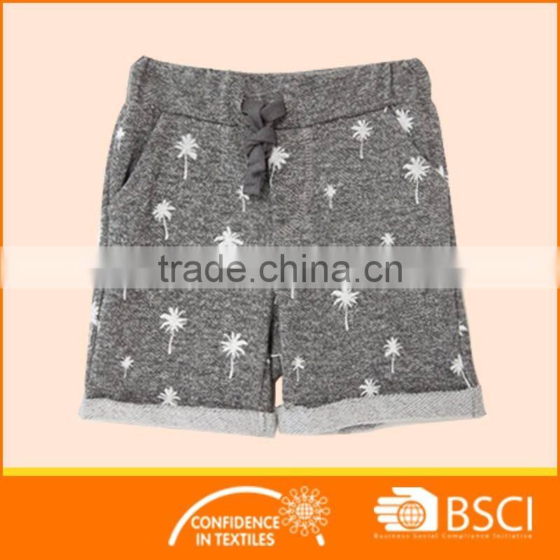 Girls Roll Up Hem Pant Printing Summer Out Wear Board Shorts