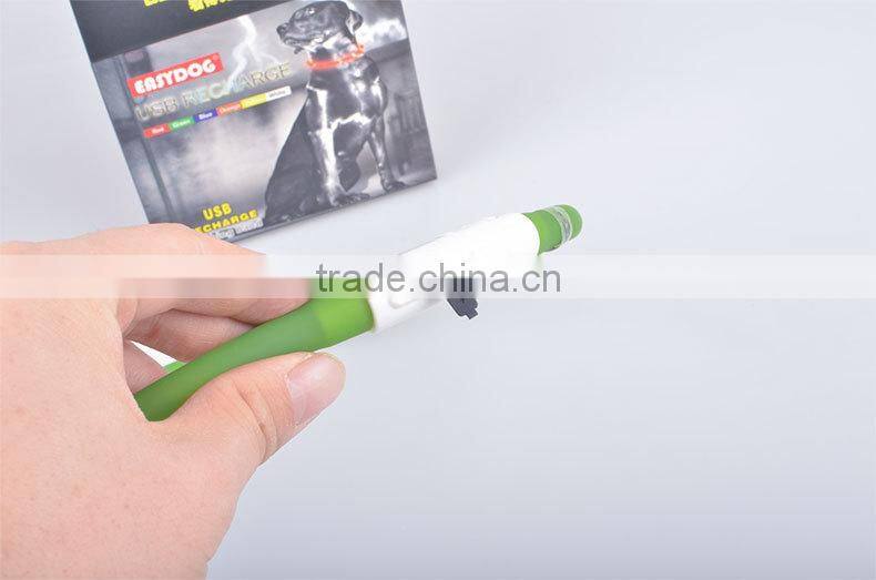 HFR-YD-03wholesale pet PU dog rope LED collar charging warning light