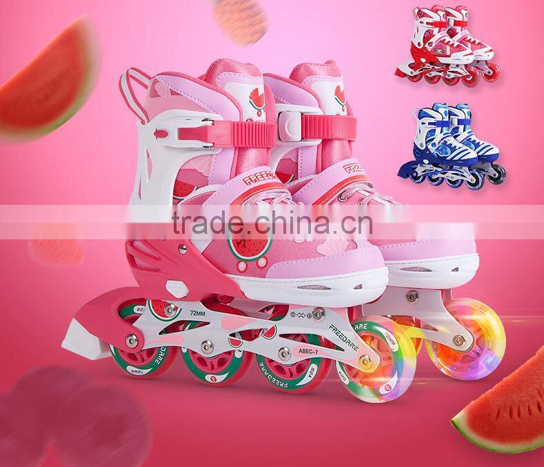 adjustable secure children inline skating wheels roller