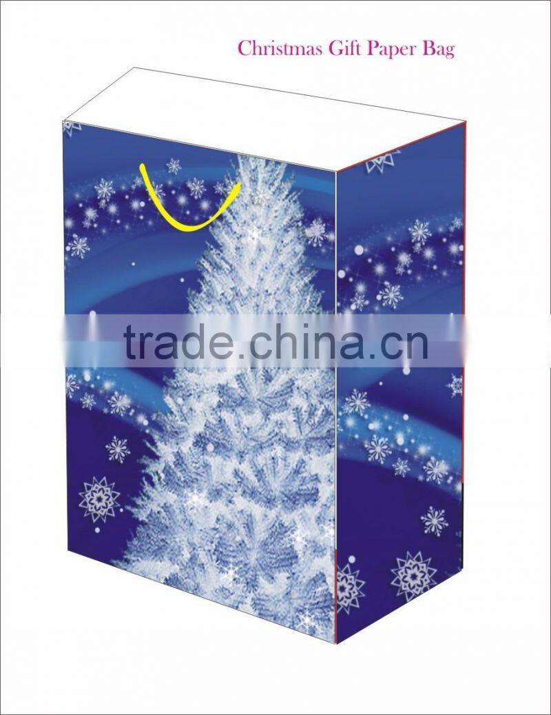 paper gift bags with rope handles / Printed Gift paper bags