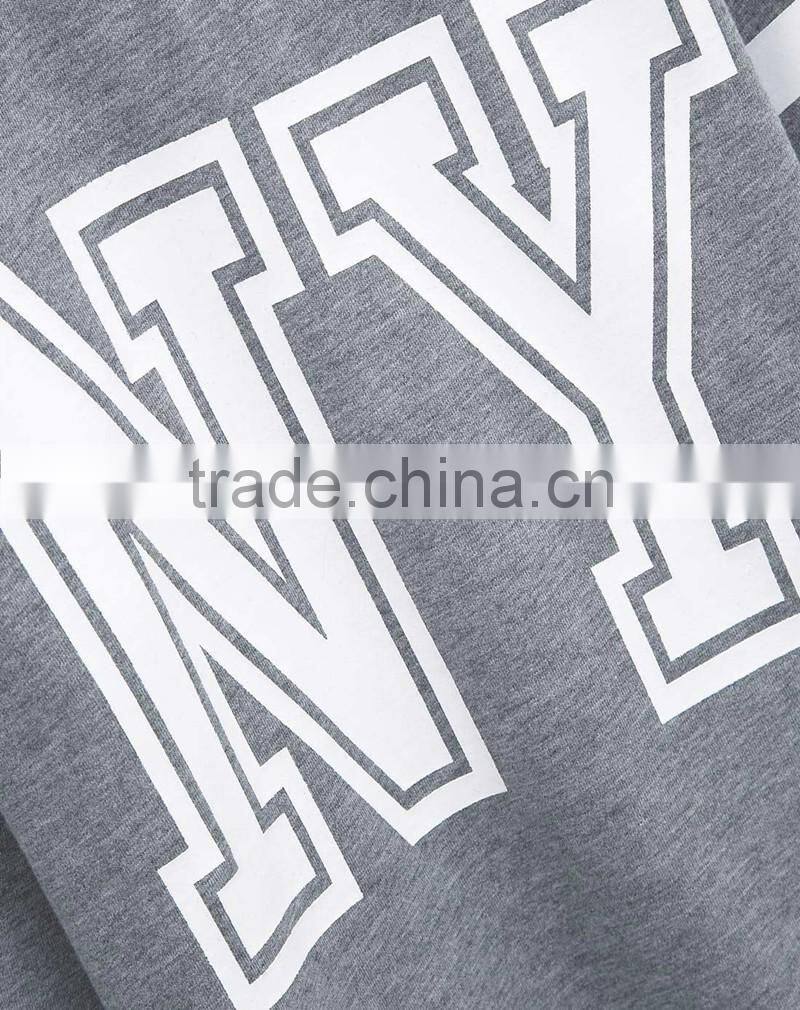print letters 100% cotton fabric children sports pullover boys sweatshirt