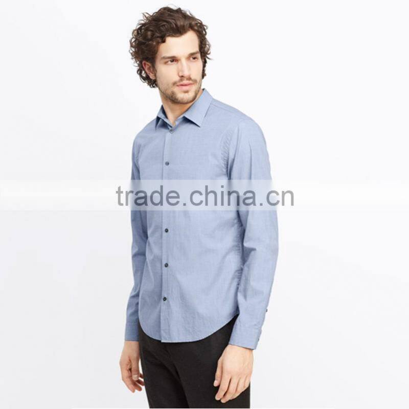 Wholesale men's business custom-made factory price linen mens shirts long sleeve