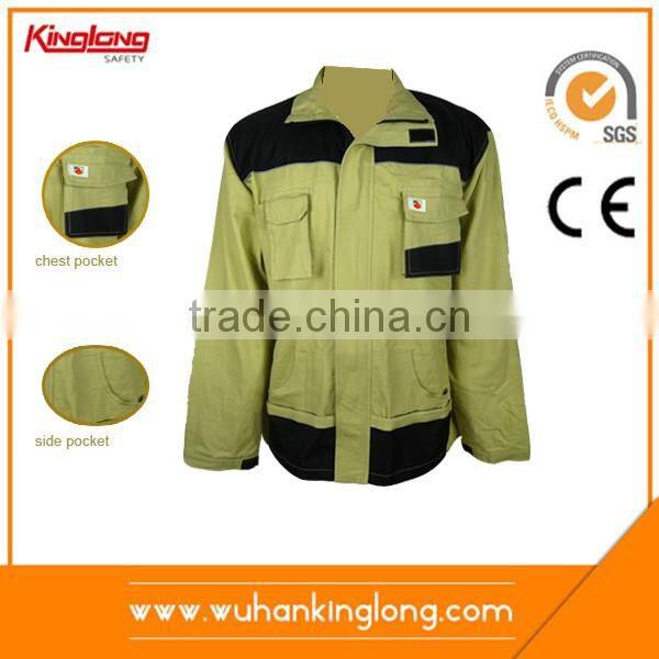 Hot sell mens bubble two tone jacket with chest reinforcement