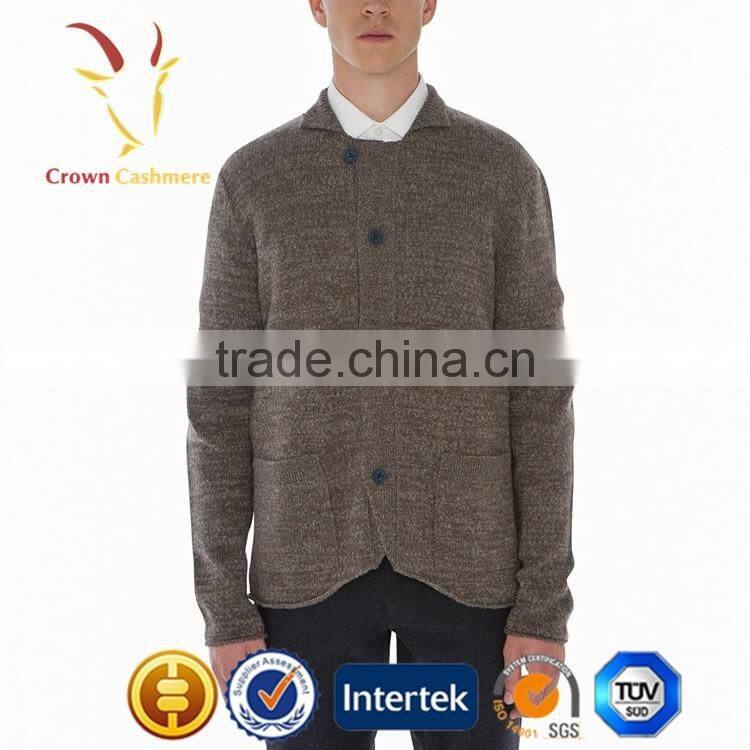 Boutique 100% Cashmere Cardigan Sweater Mongolia for Man