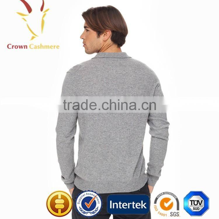 Anti-shrink Polo 100 Cashmere Sweaters for Men