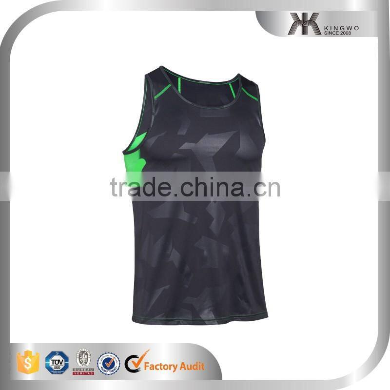 moisture wicking tank top men sublimation fitness workout tank top